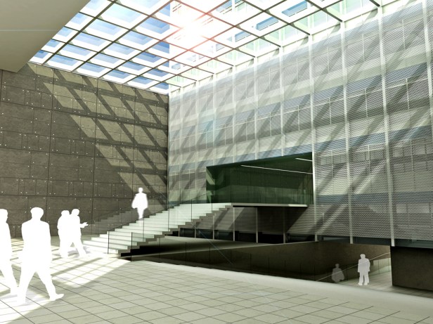 Perspectiva - Vestíbulo - Edifício Farroupilha