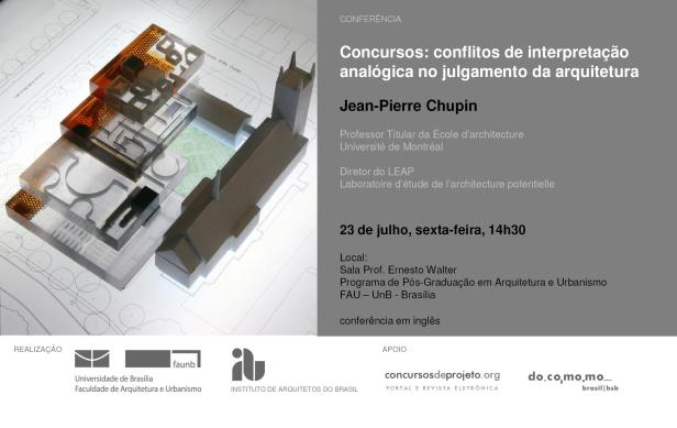 Conferência - Jean-Pierre Chupin - UnB