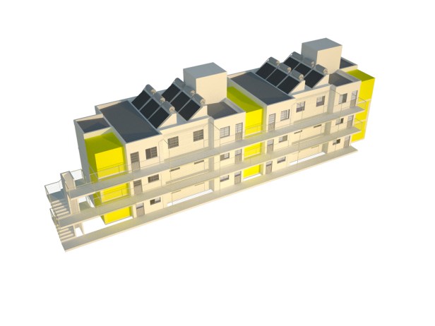 Demarcação das áreas destinadas à ocupação dos moradores