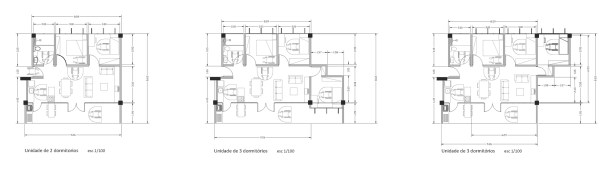 Plantas das unidades