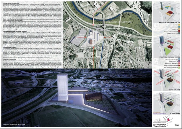 Concurso Várzea Paulista - 1º Lugar - Prancha 01