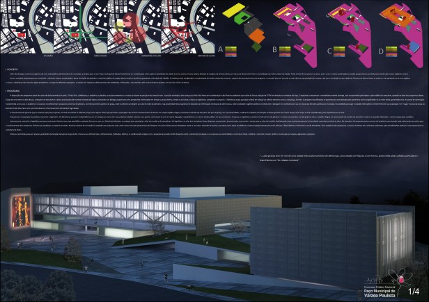 Concurso Várzea Paulista - 2º Lugar - Prancha 01