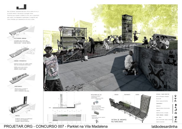 Concurso #007 - Parklet da Vila Madalena - Terceiro Lugar‏