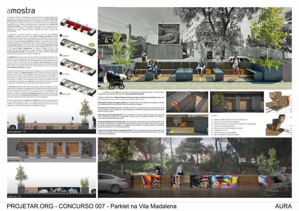 Concurso#007 - Parklet da Vila Madalena - Menção Honrosa  ‏