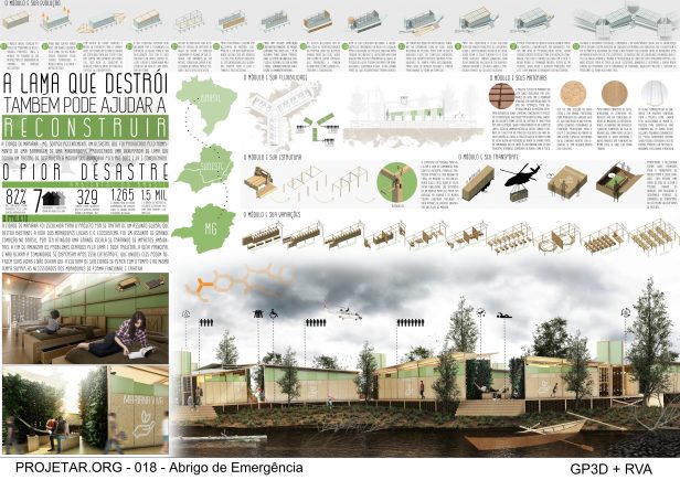 Premiados –  Abrigo de Emergência - Segundo Lugar - Prancha 1