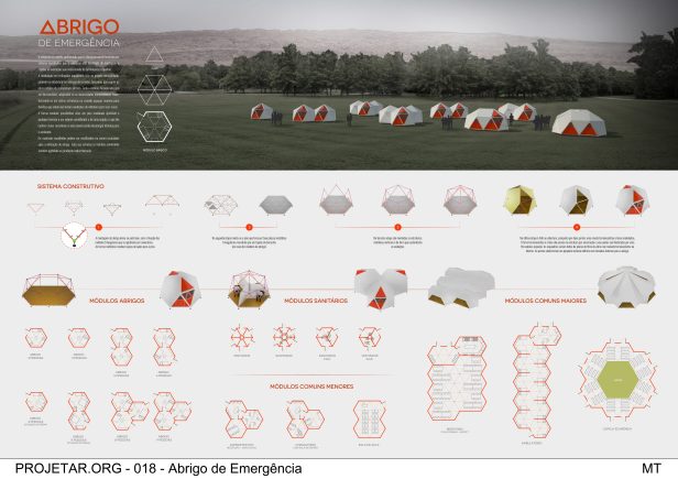 Premiados –  Abrigo de Emergência - Terceiro Lugar - Prancha 1