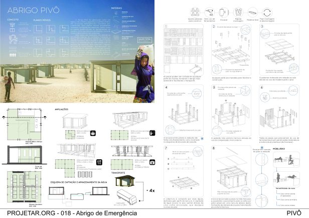 Premiados –  Abrigo de Emergência - Menção Honrosa - Prancha 1