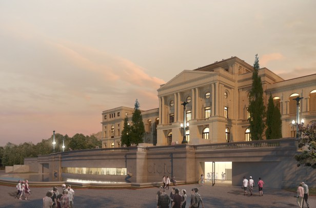 Projeto Vencedor - Concurso para o Restauro e Modernização do Museu Paulista em São Paulo - Imagem 03 - Novo Acesso